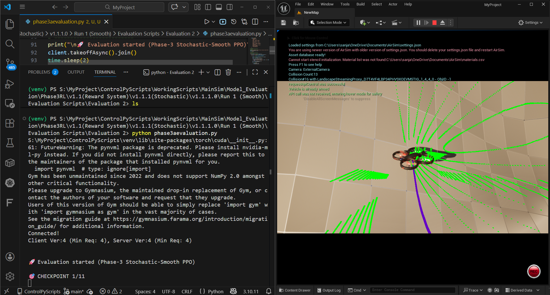 Phase 3 Early Crash - Drone Crashed